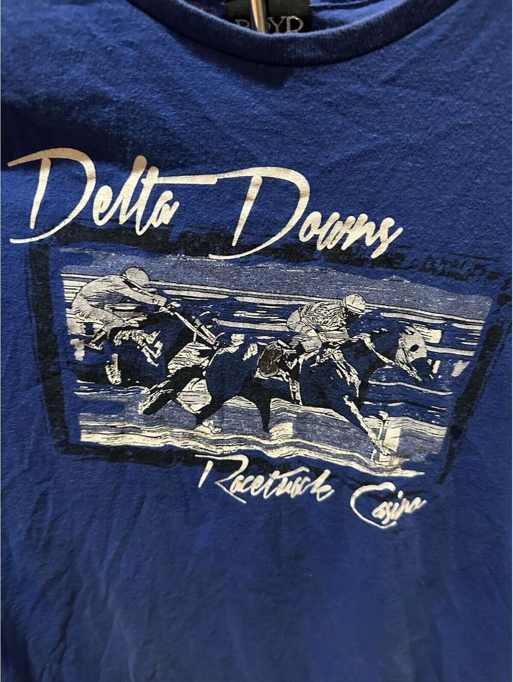 Delta Downs Racetrack Casino T Shirt 2XL Horse Racing Graphic Louisiana Tee
